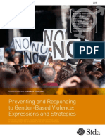 Preventing and Responding to Gender Based Violence