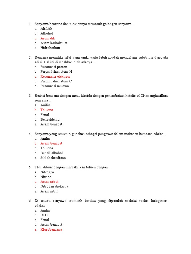 Reaksi benzena dengan metil klorida dengan penambahan katalis alcl3 menghasilkan senyawa