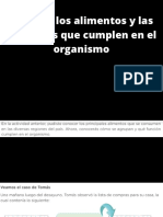 Conozco Los Alimentos y Las Funciones Que Cumplen en El Organismo