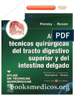 Atlas de Tecnicas Quirurgicas Del Tracto Digestivo Superior y Del Intestino Delgado