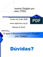 Desenvolvimento Dirigido Por Testes (TDD)