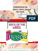 PORTAFOLIO - Numbers,Colors, Days of the Week