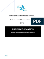 CAPE Pure Mathematics