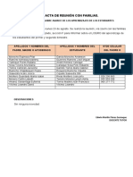 1ero F - 3era ACTA DE INFORME DE LOGROS