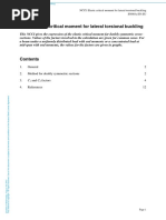 SN003a-EN-EU - NCCI - Elastic Critical Moment For Lateral Torsional Buckling