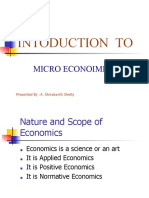 Intoduction To: Micro Econoimics