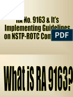 RA 9163 & IRR On NSTP-ROTC