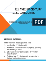 Chapter 2: The 21 Century Skill Categories: Rechelyn G. Salem-Magbanua, Maed-Math