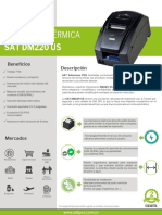 Ficha Tecnica Impresora Termica Matriz de Punto SAT DM220 US