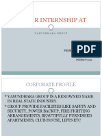 Winter Internship At: Vasundhara Group