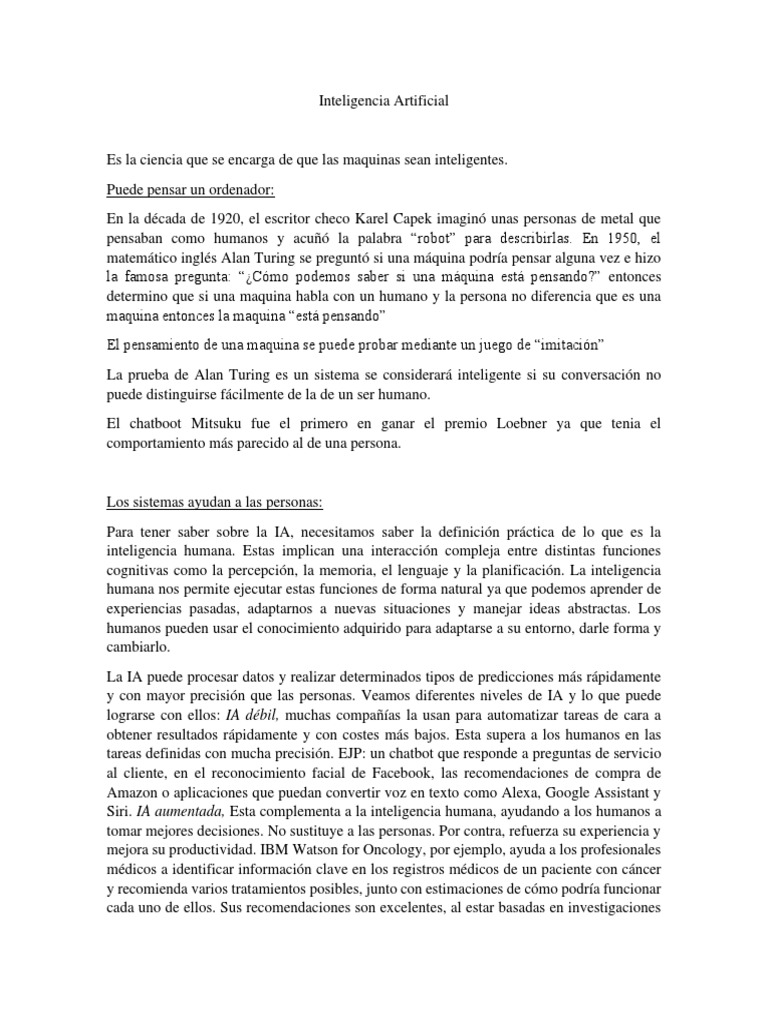 Definición y Aplicaciones de IA en IBM | PDF | Inteligencia artificial ...