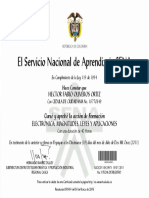 El Servicio Nacional de Aprendizaje SENA: Hector Fabio Oliveros Ortiz