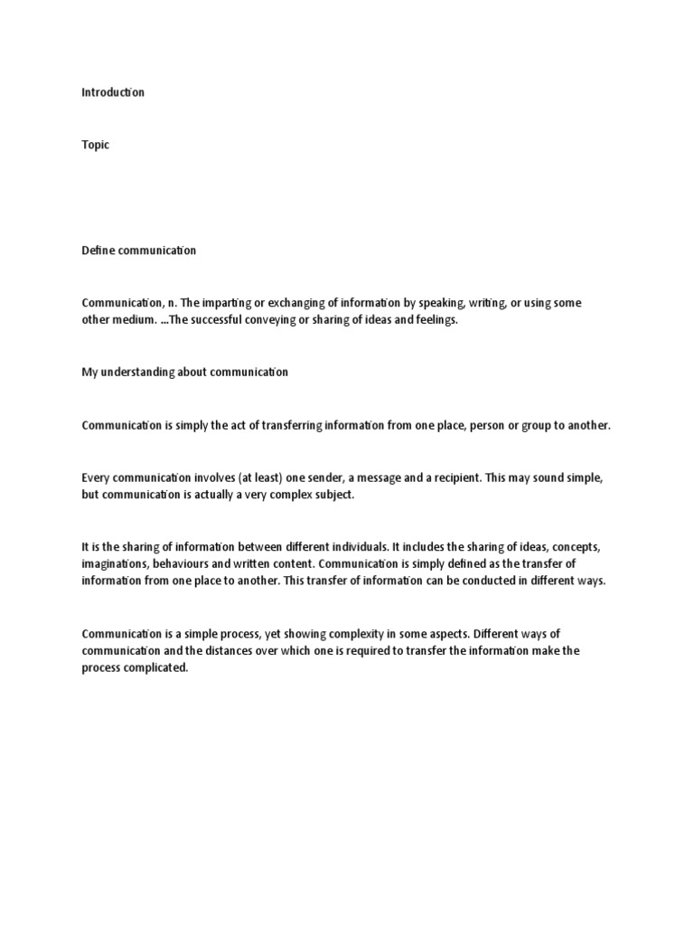 Understanding Communication Basics | PDF | Career & Growth