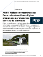 Noticia Tren Biomecánico