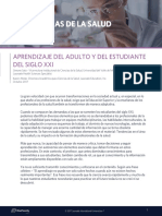 Aprendizaje Del Adulto y Del Estudiante Del Siglo XXI