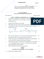 Engineering Mechanics exam paper from APJ Abdul Kalam Technological University