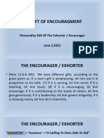 6 The Gift of Encouragement 6-2-20211