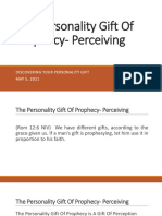 3 The Personality Gift of Prophecy Perceiving 5-5-2021