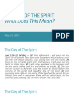 The Day of The Spirit 5-23-2021 Pentecost 2021 Joel 4