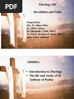 Lesson 1 - Introduction To Theology