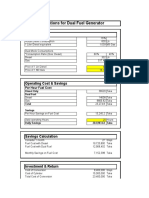 Calculation of Savings