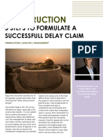 5 Steps To Formulate A Successful Delay Claim