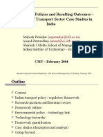 Environmental Policy Case Studies Impact on Transport in India