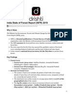 India State of Forest Report Isfr 2019