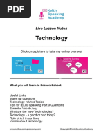 Technology - Lesson Notes IELTS