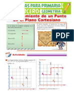 Desplazamiento de Un Punto en El Plano Cartesiano para Tercero de Primaria