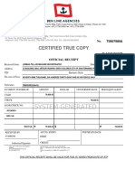 Certified True Copy: Ts Lines Limited