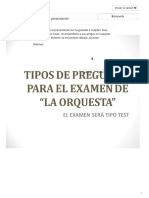 TIPOS DE PREGUNTAS PARA EL EXAMEN DE "LA ORQUESTA" - PPT Video Online Descargar