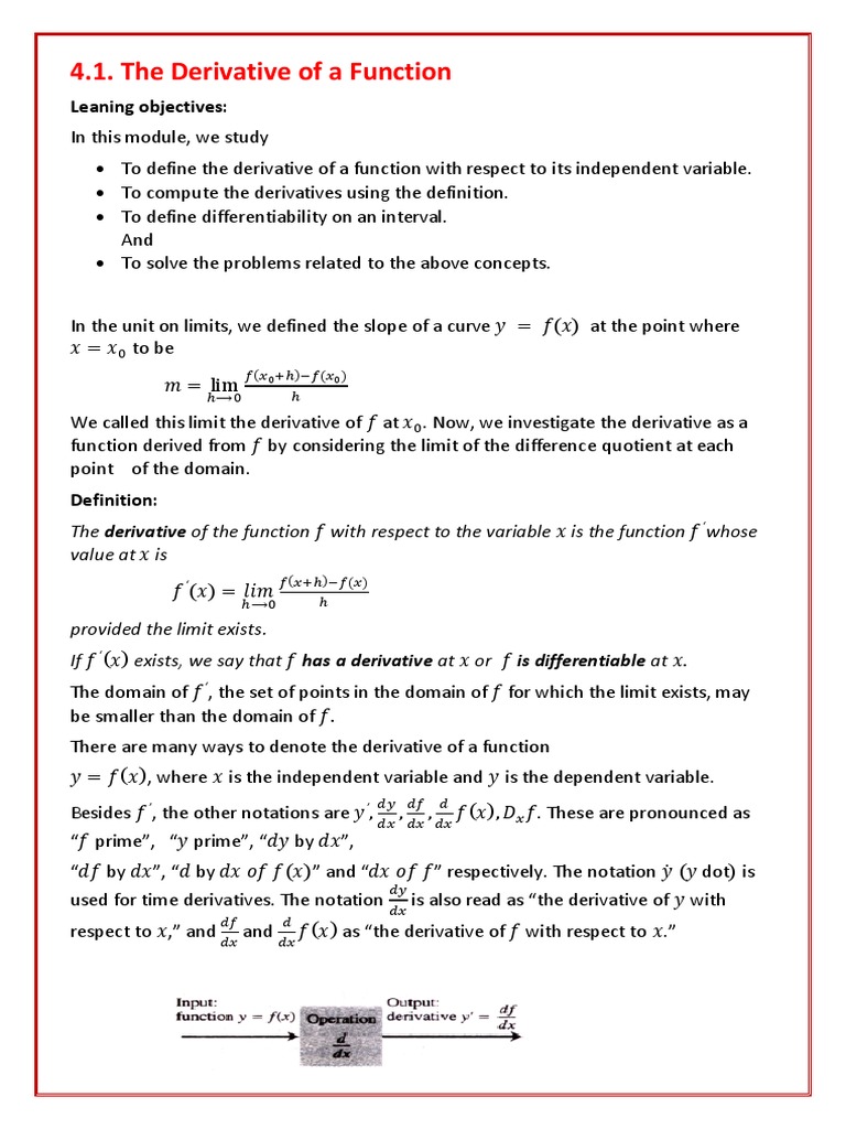 Unit Differentiation Derivative – Derivatives And Integrals Of Vector ...