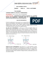 Guía #2 - Grado 10 - Termodinamica - Leyes de La Termodinamica