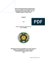 Analisis Faktor Penyebab Terjadinya Kecelakaan Kerja Pada Perawat Iri Dan Rehabilitasi Di RSJ Prof. Dr. M. Ildrem Medan Tahun 2018