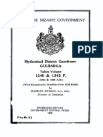 H.E.H. The Nizam'S Government: Hyderabad District Gazetteers Gulbarga 1340 1345 F