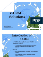 e-CRM Solutions: Mudit Shejwar