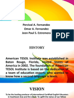 Enterprise Architecture - Case Study On Tesol