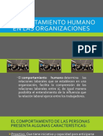 Comportamiento Humano en Las Organizaciones