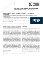 Aerosol composition and source apportionment in the Mexico City