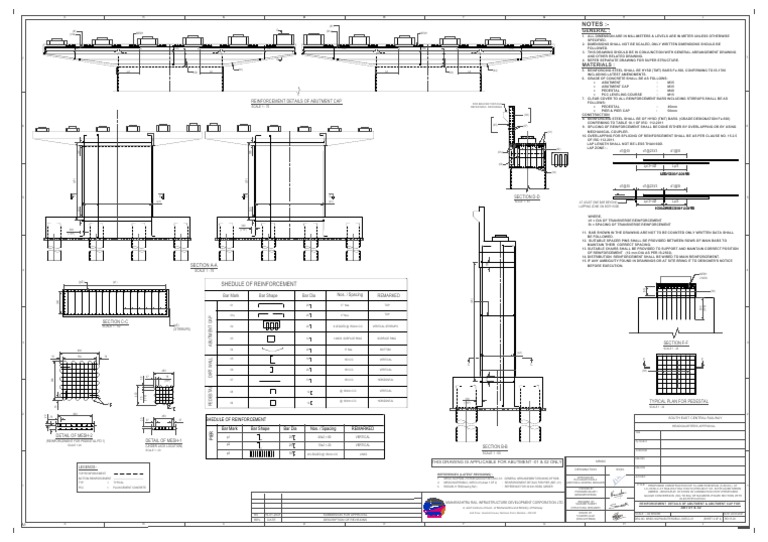 Abutment Cap Reinforcement Details | PDF | Civil Engineering | Building ...