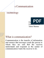 Business Communication and Technology: Presented By: Piyush Morwal Tarun Sharma