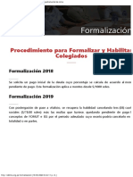Formalización - Adelanto de Cuotas - Consejo Departamental de Lima