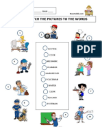 Jobs: Match The Pictures To The Words: NAME - CLASS