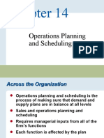 Operations Planning and Scheduling