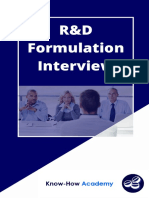 R&D Formualtion Interview Questions & Answers