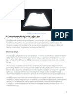 Guidelines For Driving Front Light LED: Electrical Design