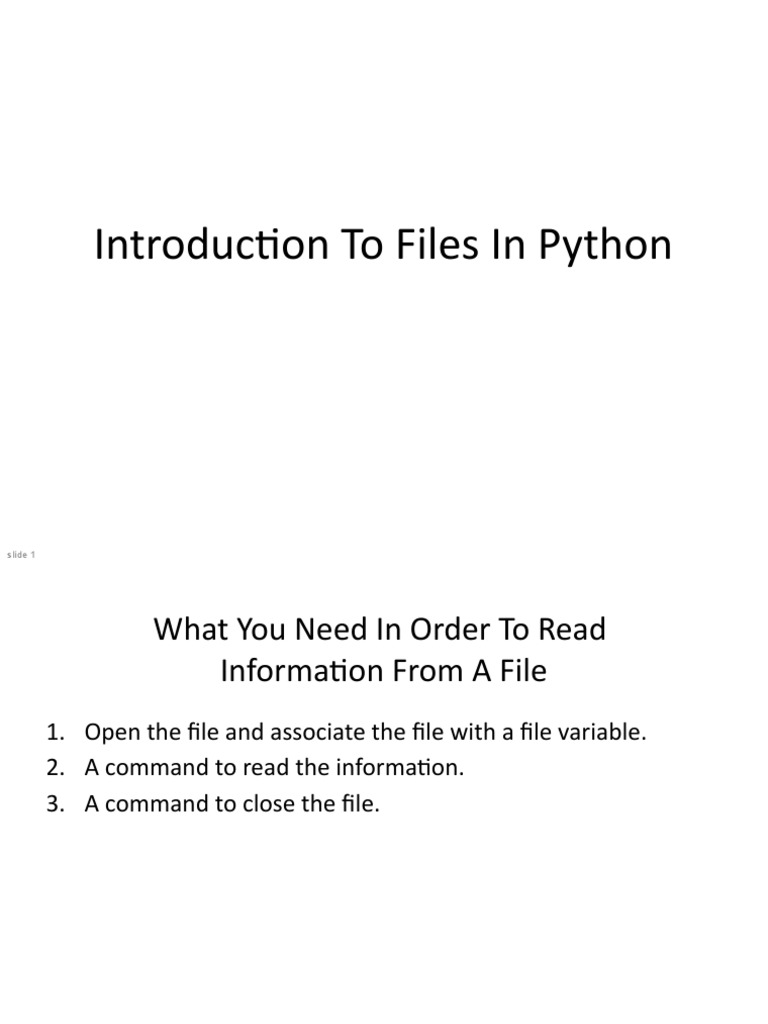 Python File Handling PDF Computer File Filename
