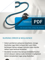 Nursing Eror Dan Nursing Negligence