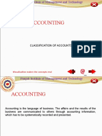 PIMT Accounting Classification of Accounts